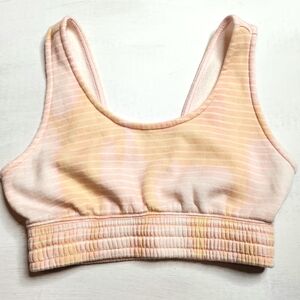 True Craft Peach and Cream Striped Top